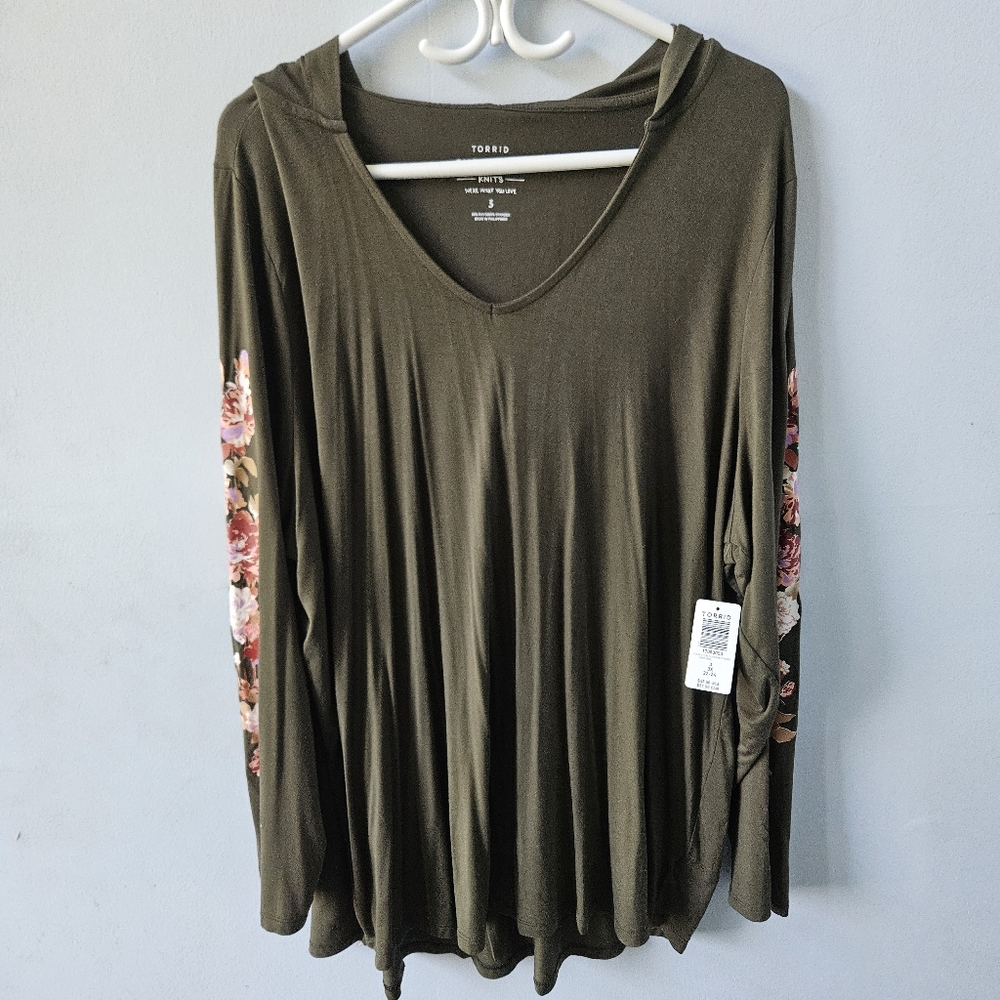 Torrid Super soft knit hooded top